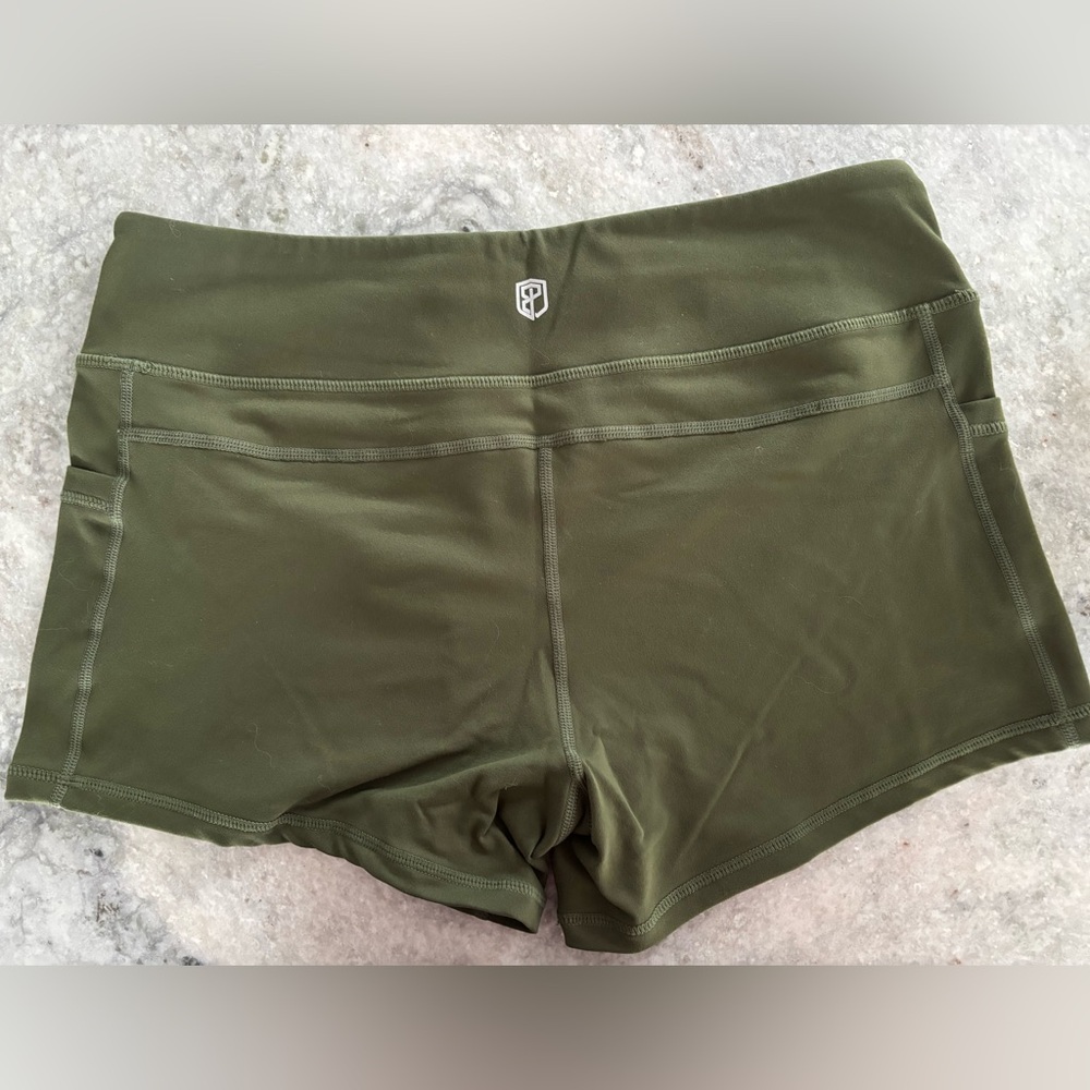 Born Primitive Dark Green Athletic Shorts